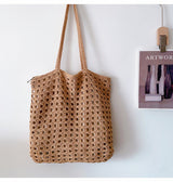 Women’s Handmade Crochet Retro Tote Shoulder Bag for Boho Everyday Style & Gifts