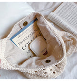 Women’s Crochet Cotton Bucket Shoulder Bag for Boho Everyday Style & Gifts
