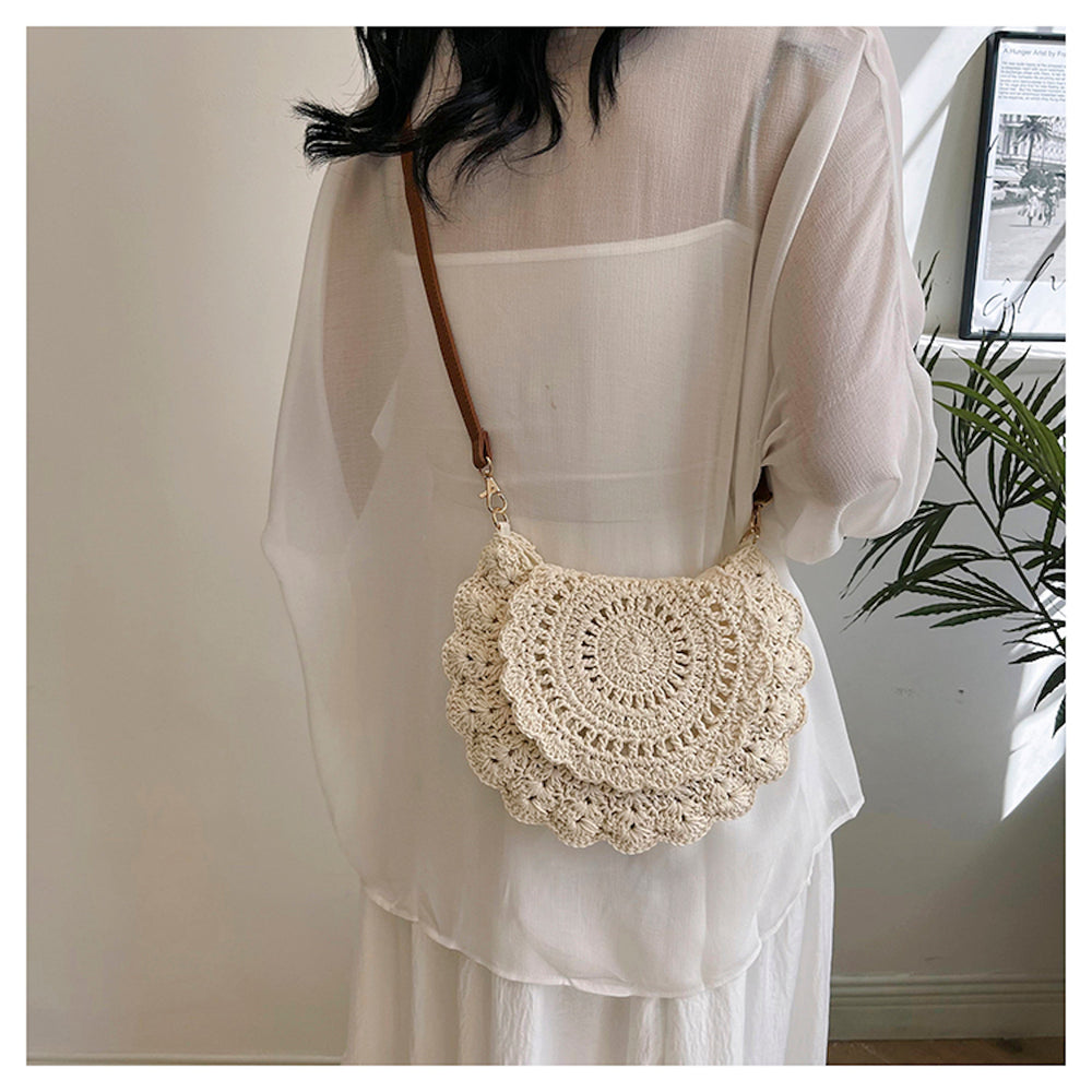 Boho Häkel-Umhängetasche für den Boho-Alltagsstil & als Geschenk