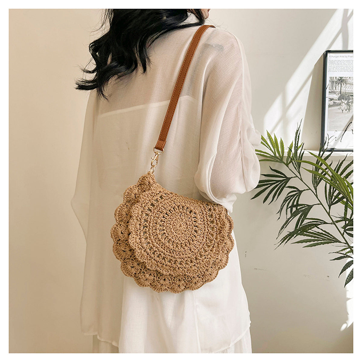 Women’s Boho Crochet Crossbody Bag for Boho Everyday Style & Gifts