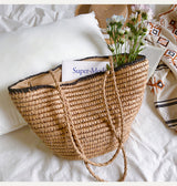 Women’s Summer Straw Basket Summer Tote for Beach, Vacation & Summer Outfits