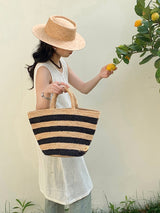 Women’s Summer Raffia Basket Bag for Beach, Vacation & Summer Outfits
