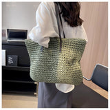 Women’s Everyday Large Straw Woven Summer Bag Tote Bag for Beach, Vacation & Summer Outfits