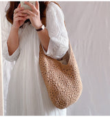 Women’s Boho Crochet Shoulder Bag Tote Bag for Boho Everyday Style & Gifts