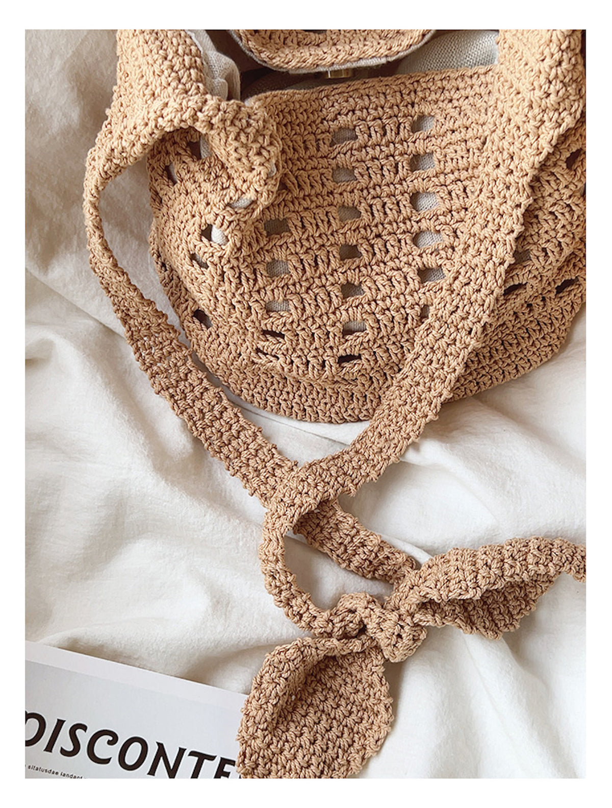 Women’s Crochet Cotton Bucket Shoulder Bag for Boho Everyday Style & Gifts