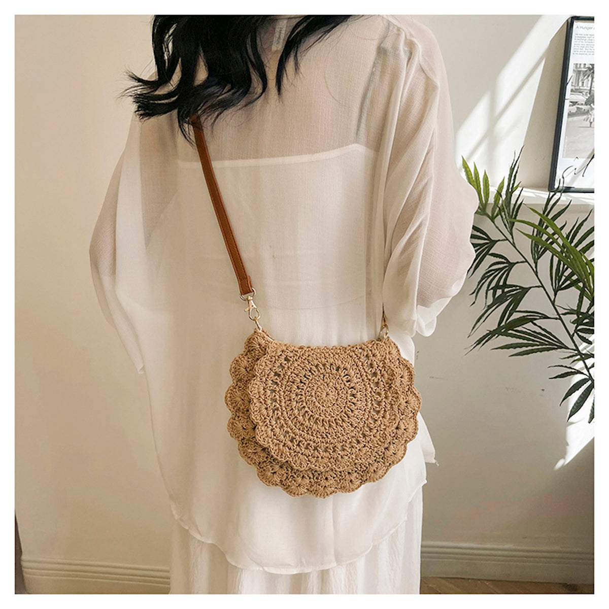 Women’s Boho Crochet Crossbody Bag for Boho Everyday Style & Gifts