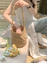 Women’s Summer Raffia Basket Bag for Beach, Vacation & Summer Outfits