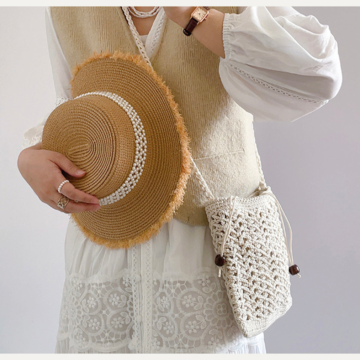 Women’s Handmade Crochet Crossbody Purse for Boho Everyday Style & Gifts