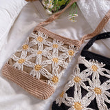 Women’s Crochet Cotton Mini Daisy Purse for Boho Everyday Style & Gifts