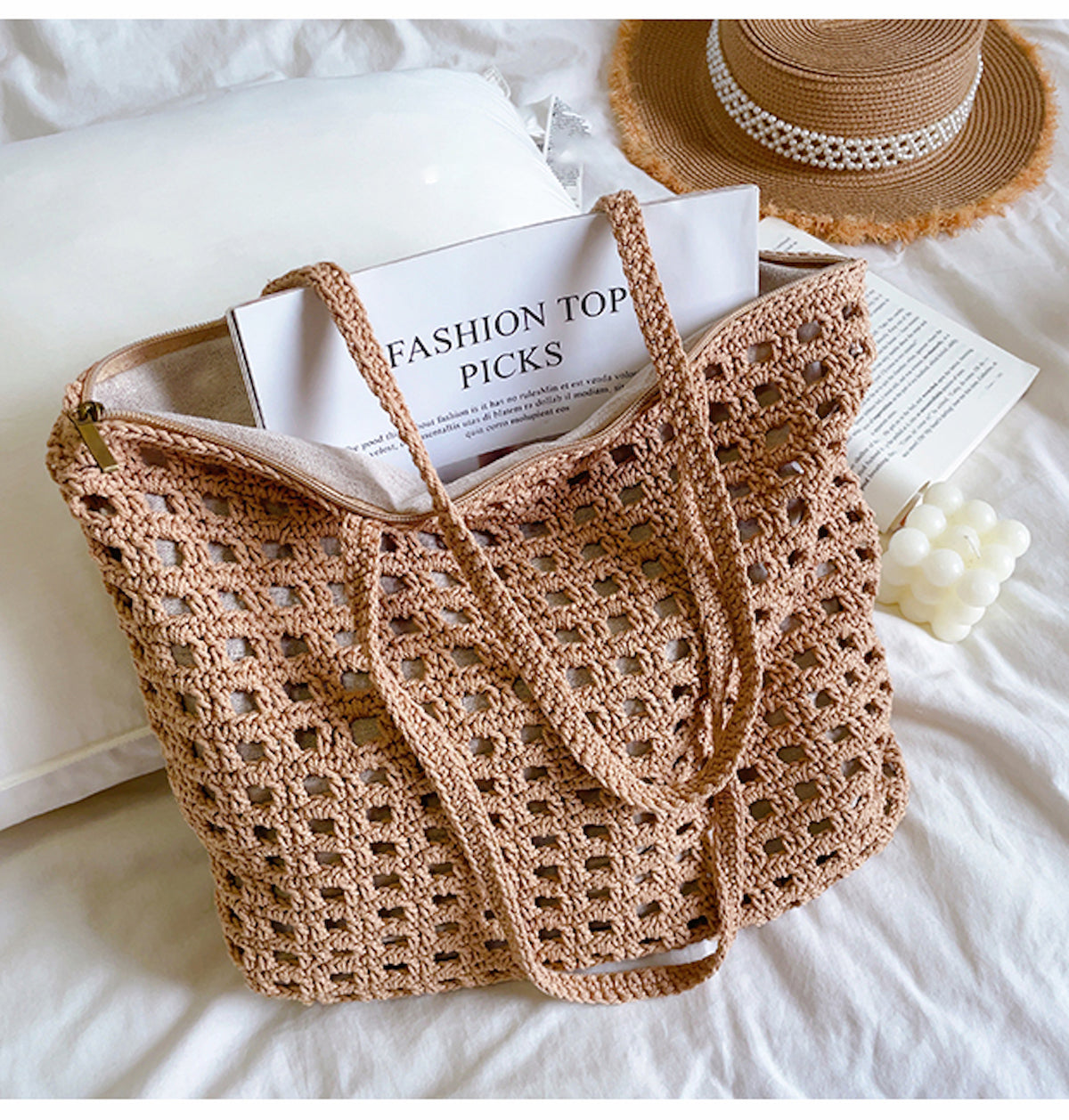Women’s Handmade Crochet Retro Tote Shoulder Bag for Boho Everyday Style & Gifts