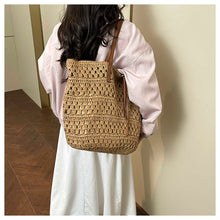 Strandtasche aus Strohgeflecht für Damen für Strand, Urlaub und Sommer-Outfits