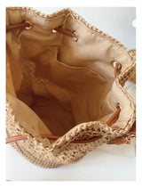 Women’s Straw Bucket Shoulder Bag Summer Crossbody Bag for Beach, Vacation & Summer Outfits