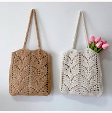 Women’s Retro Artsy Cotton Knitted Bag Shoulder Bag for Boho Everyday Style & Gifts
