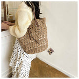 Women’s Beach Straw Woven Tote Bag for Beach, Vacation & Summer Outfits