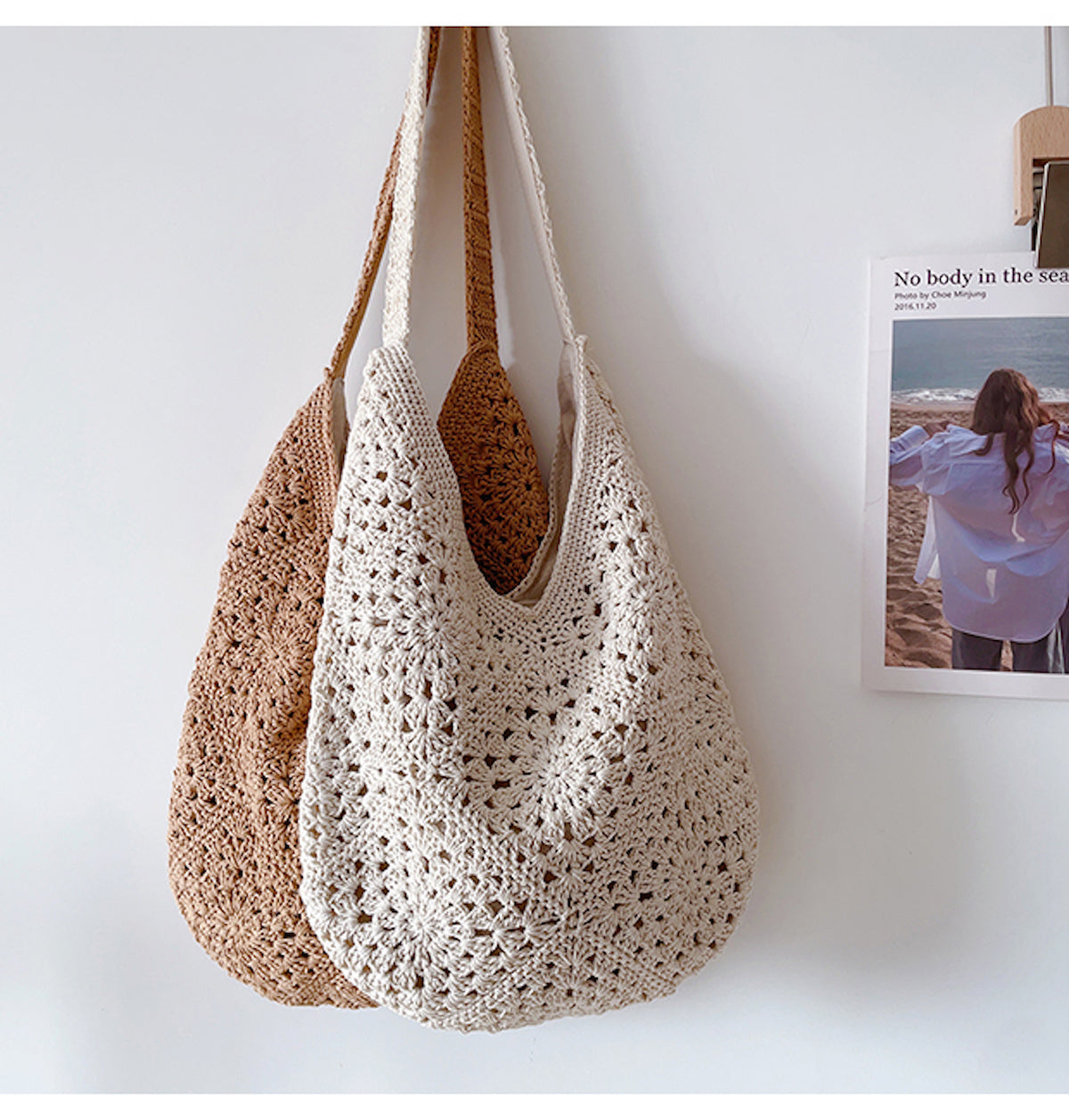 Women’s Boho Crochet Shoulder Bag Tote Bag for Boho Everyday Style & Gifts