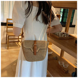 Women’s Straw Woven Crossbody Bag for Beach, Vacation & Summer Outfits