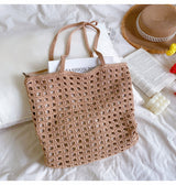 Women’s Handmade Crochet Retro Tote Shoulder Bag for Boho Everyday Style & Gifts