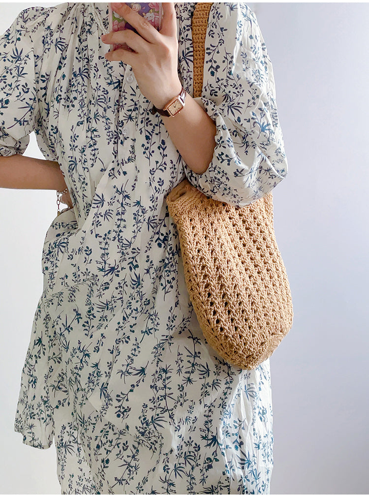 Women’s Handmade Crochet Retro Style Tote Bag for Boho Everyday Style & Gifts