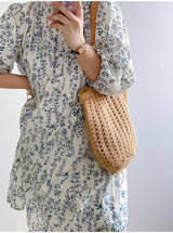 Women’s Handmade Crochet Retro Style Tote Bag for Boho Everyday Style & Gifts