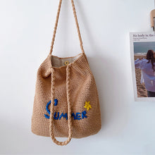 Women’s Summer Cotton Knitted Bag Shoulder Bag for Boho Everyday Style & Gifts