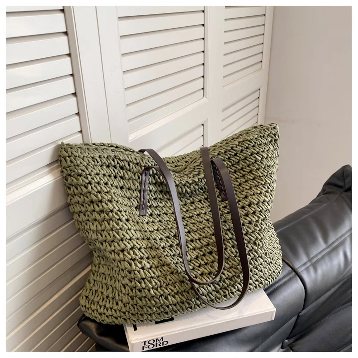 Women’s Everyday Large Straw Woven Summer Bag Tote Bag for Beach, Vacation & Summer Outfits