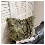 Women’s Everyday Large Straw Woven Summer Bag Tote Bag for Beach, Vacation & Summer Outfits