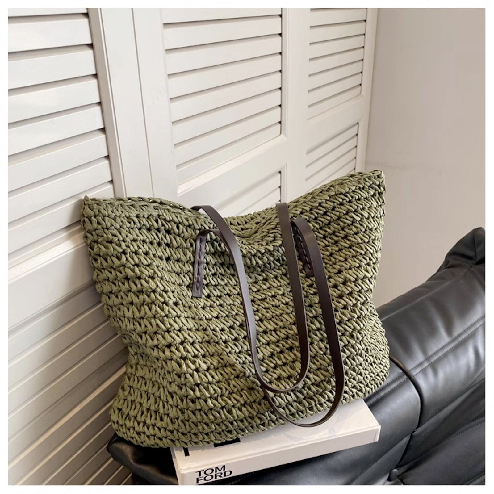 Women’s Everyday Large Straw Woven Summer Bag Tote Bag for Beach, Vacation & Summer Outfits