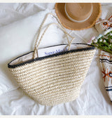 Women’s Summer Straw Basket Summer Tote for Beach, Vacation & Summer Outfits
