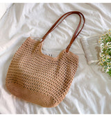 Women’s Oversized Cotton Knitted Shoulder Bag for Boho Everyday Style & Gifts