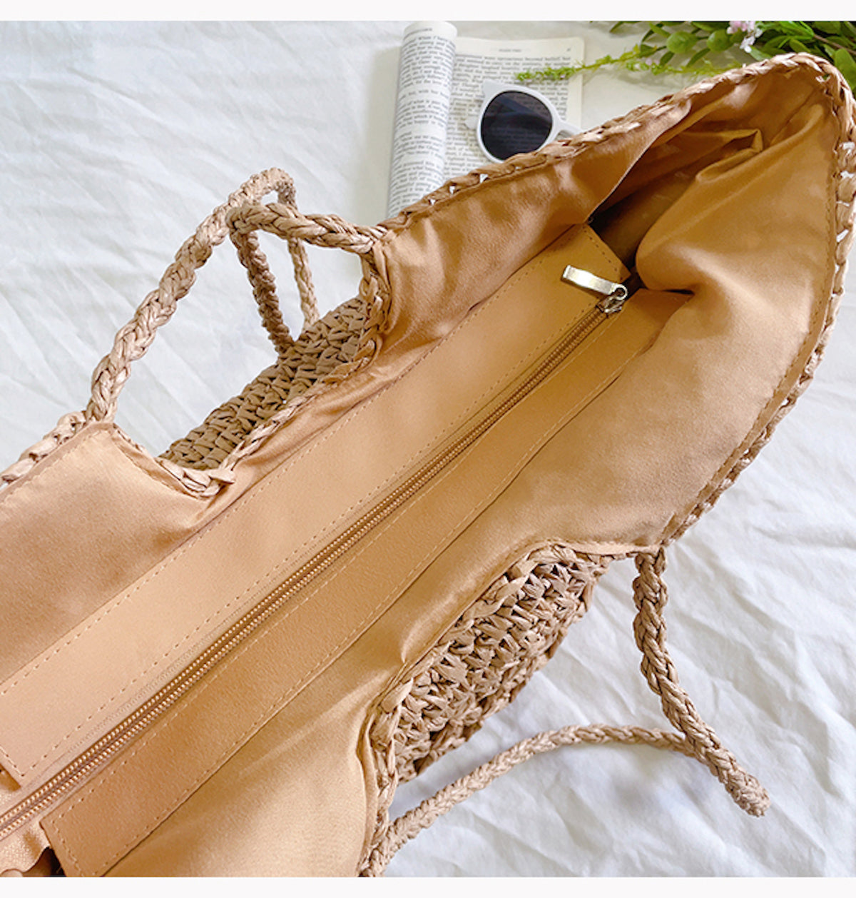 Women’s Large Straw Woven Tote Bag for Beach, Vacation & Summer Outfits