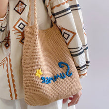 Women’s Summer Cotton Knitted Bag Shoulder Bag for Boho Everyday Style & Gifts