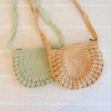 Women’s Small Boho Cotton Knitted Shoulder Bag Purse for Boho Everyday Style & Gifts