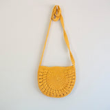 Women’s Small Boho Cotton Knitted Shoulder Bag Purse for Boho Everyday Style & Gifts