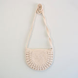 Women’s Small Boho Cotton Knitted Shoulder Bag Purse for Boho Everyday Style & Gifts