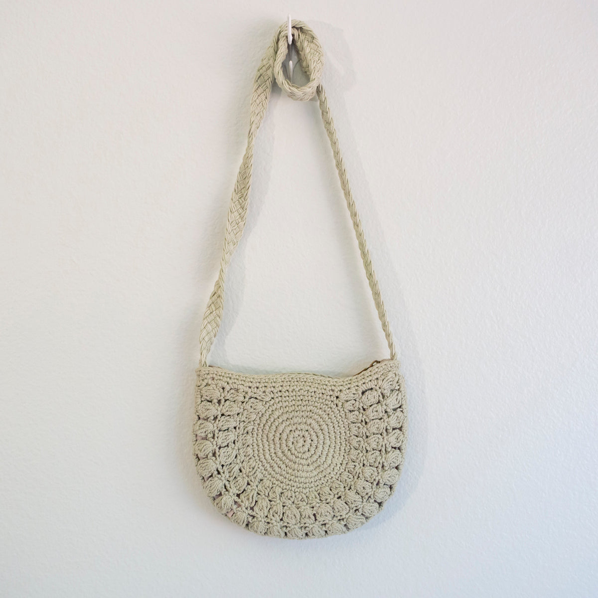 Women’s Small Boho Cotton Knitted Shoulder Bag Purse for Boho Everyday Style & Gifts