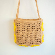 Women’s Small Boho Cotton Knitted Shoulder Bag Purse for Boho Everyday Style & Gifts