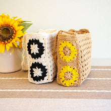 Women’s Small Boho Cotton Knitted Shoulder Bag Purse for Boho Everyday Style & Gifts