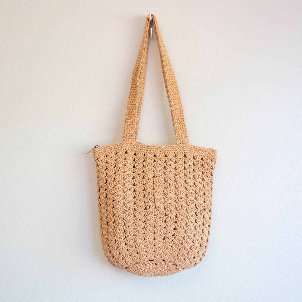 Gehäkelte Retro-Damen-Einkaufstasche für Boho-Alltagsstil und Geschenke