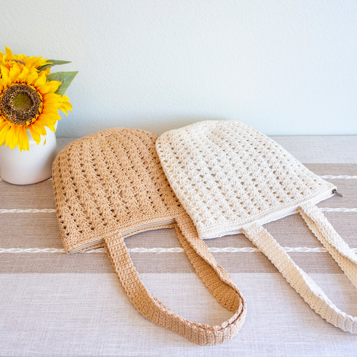 Women’s Handmade Crochet Retro Style Tote Bag for Boho Everyday Style & Gifts