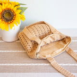 Women’s Handmade Crochet Retro Style Tote Bag for Boho Everyday Style & Gifts