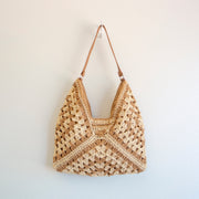 Women’s Straw Woven Shoulder Bag Tote Bag for Beach, Vacation & Summer Outfits