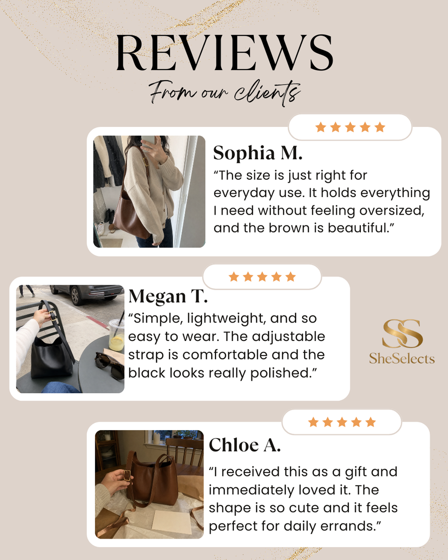 Small Vegan Leather Tote Bag, Soft Shoulder Purse, Everyday Handbag for Women