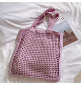 Women’s Handmade Crochet Large Fishnet Tote for Boho Everyday Style & Gifts