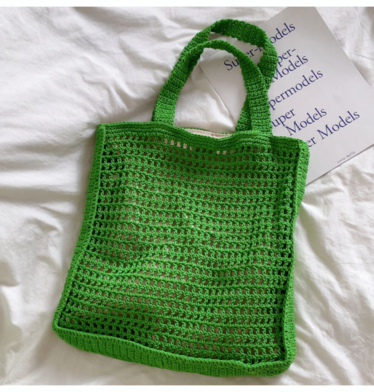 Women’s Handmade Crochet Large Fishnet Tote for Boho Everyday Style & Gifts