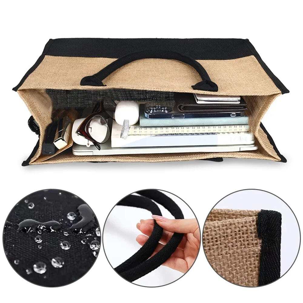 Jute Beach Bag for Women, Lightweight Summer Vacation Purse, styled as a SheSelects summer accessory