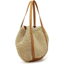 Straw Beach Bag for Women, Lightweight Summer Vacation Purse