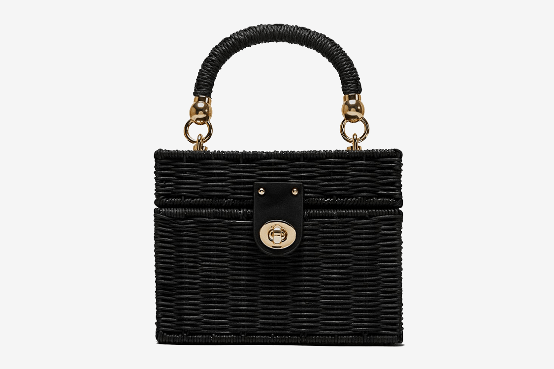 Black Wicker Summer Bag for Women, Natural Summer Vacation Purse in Black, styled as a SheSelects summer accessory