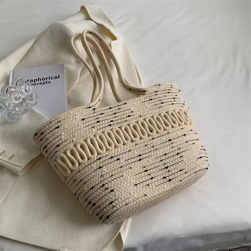 Straw Summer Bag for Women, Natural Summer Vacation Purse, styled as a SheSelects summer accessory
