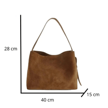 Suede Style Vegan Leather Handbag for Women, Everyday City Purse