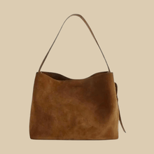 Suede Style Vegan Leather Handbag for Women, Everyday City Purse